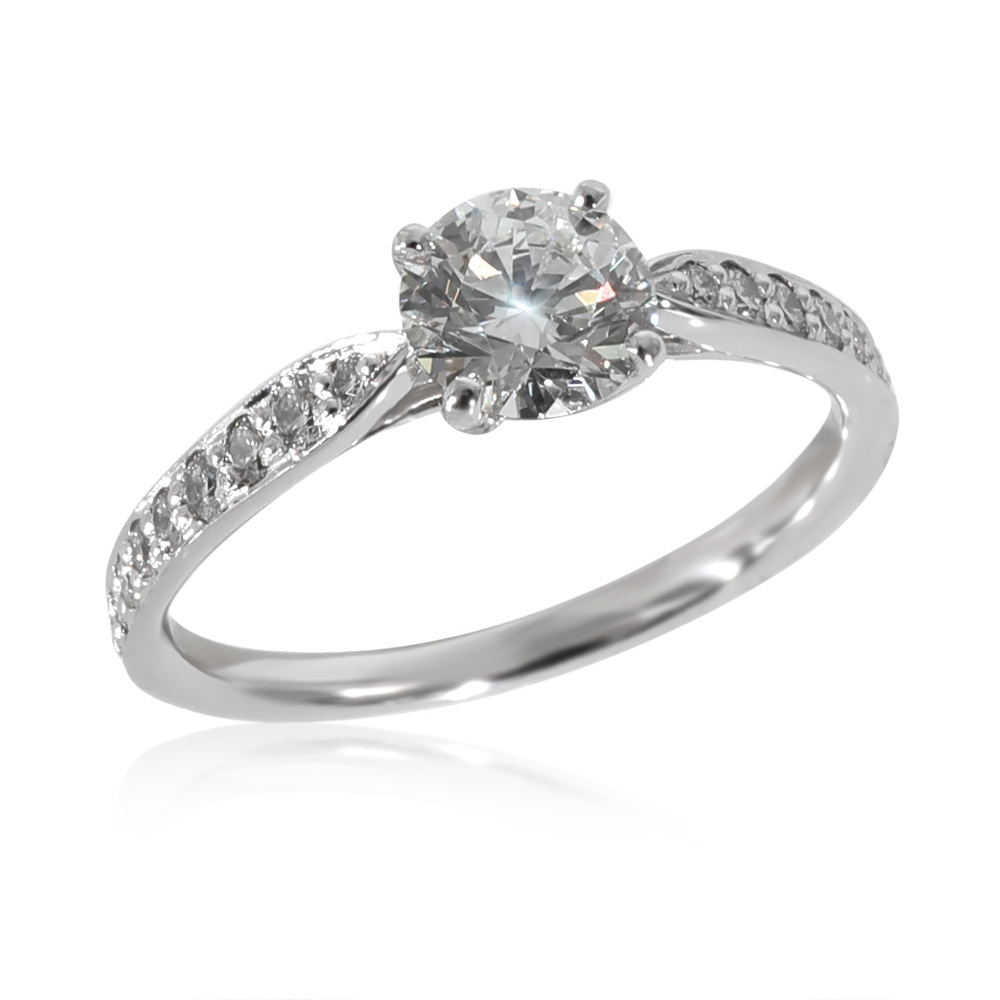 Tiffany & Co. Harmony Diamond Engagement Ring in Platinum G VS1 0.77 CT - Picture 3 of 5
